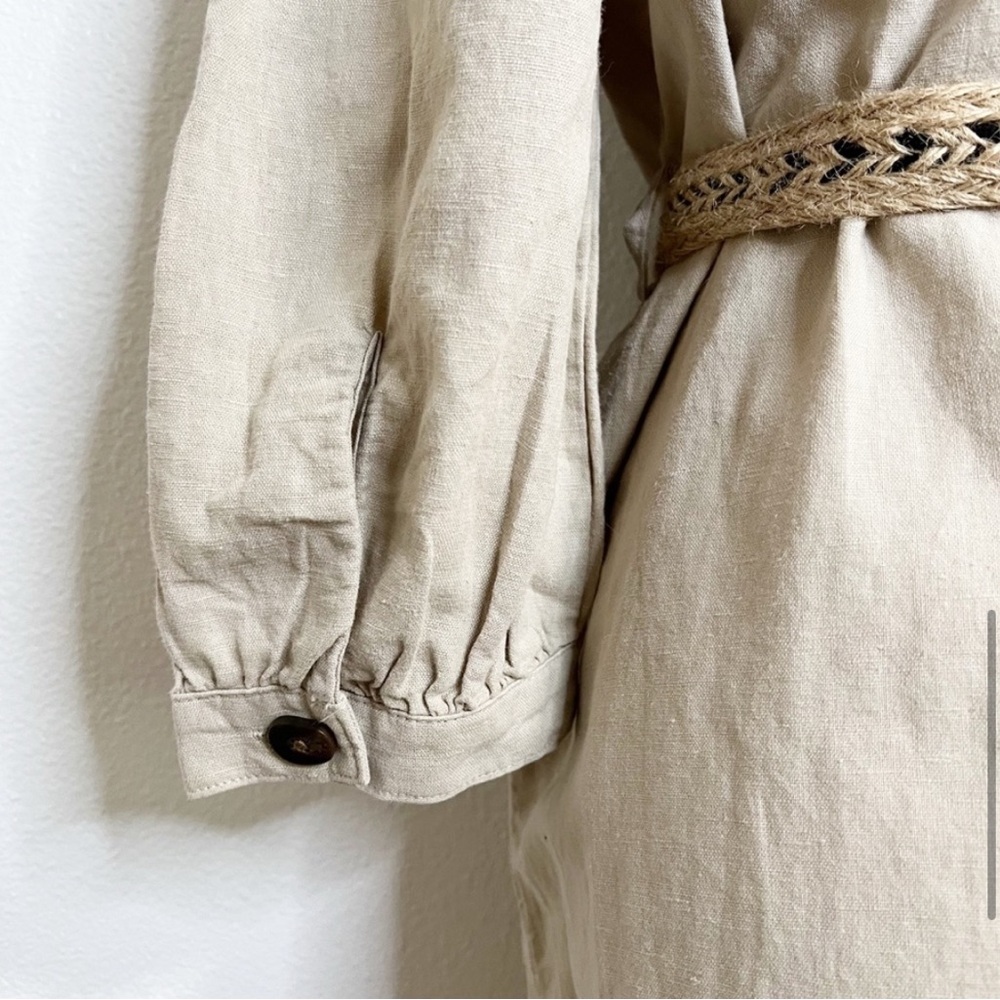 Zara Rustic Linen Dress - Picture 7 of 12